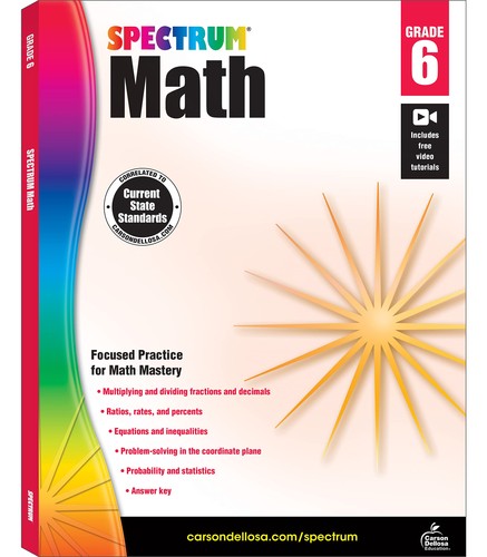 Spectrum 6th grade math - grade,