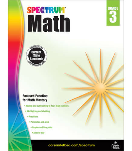 Spectrum math workbook grade - workbook,,
