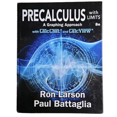 Precalculus limits graph - w/limits, 8e