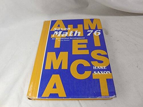 Saxon math hardcover by - -,